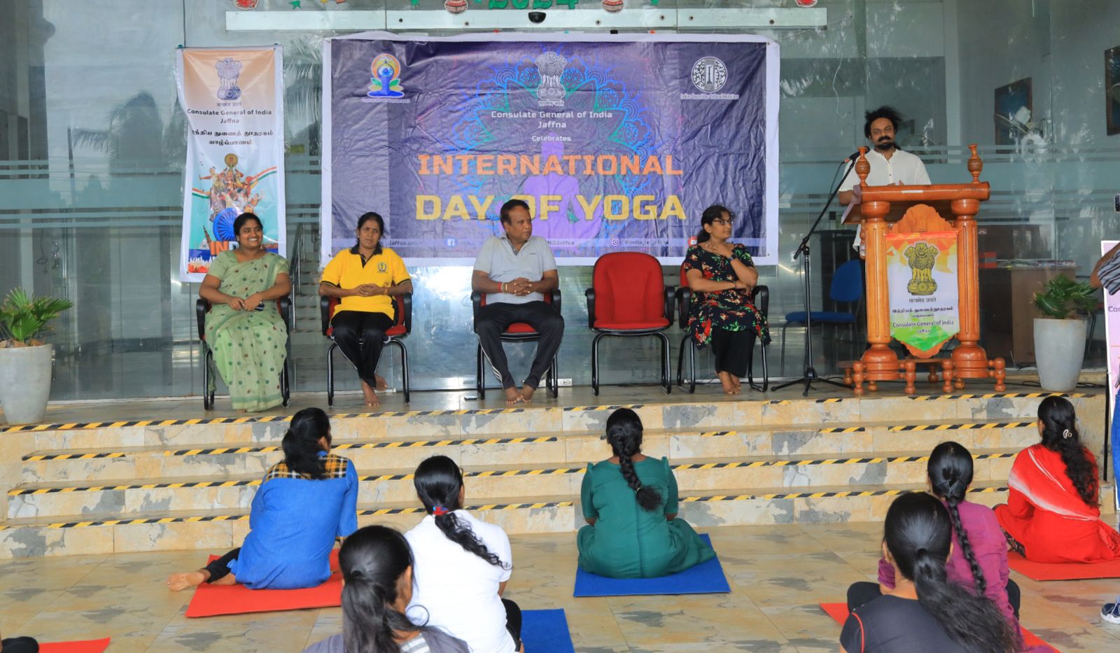Yoga Day Event At Chief Secretariat Office, Jaffna